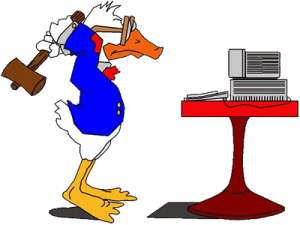 Duck destroying Computer