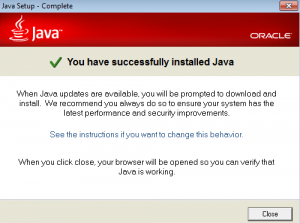 Java Installed