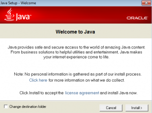 Java Welcome