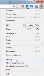 Chrome Settings