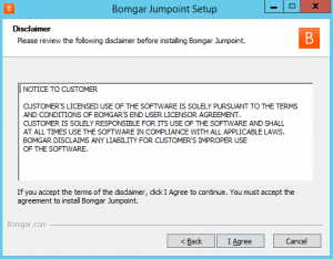 Jumpoint disclaimer