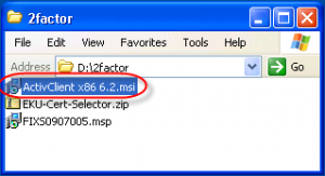 ActivClient MSI