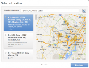 Select Location