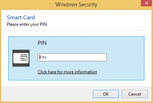 Windows 8 Enter PIN
