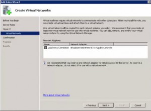 Select Network Adapter