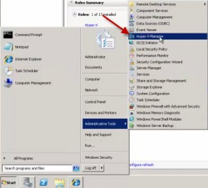 Open Hyper-V Manager