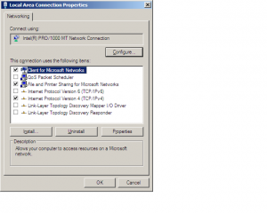 Local Area Connection Properties