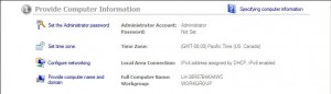 Provide Computer Information