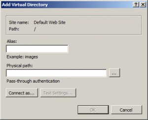 Add Virtual Directory
