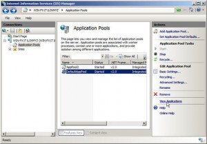 Application Pools