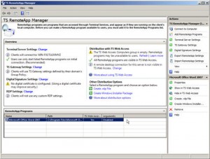 RemoteApp Programs