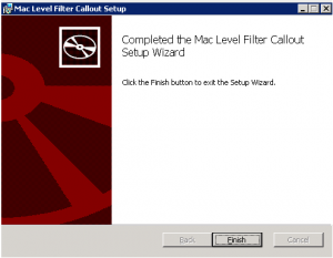 MAC Level Filter Callout Setup