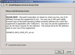 SP2 License Agreement