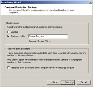 Configure Distribution Package