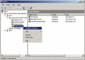 Configure Scope Options