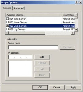 DNS Server Option