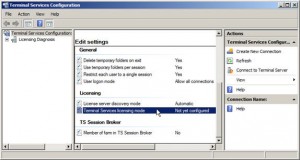 Terminal Services Licensing Mode