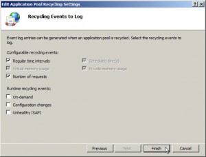 Recycling Events to Log