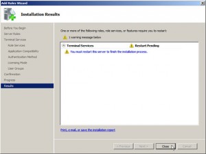 Installation Results