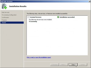 TS Licensing Installed