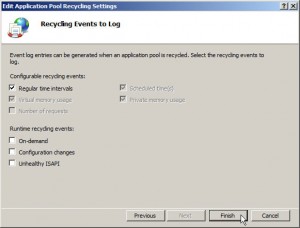 Recycling Events to Log