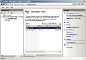 Application Pools