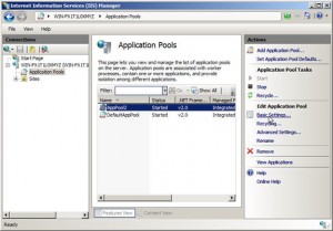 Application Pools
