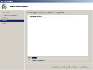 Installation Progress
