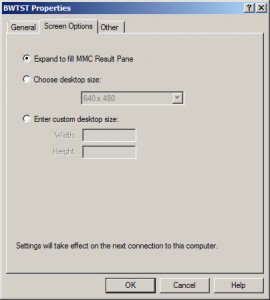 Screen Options