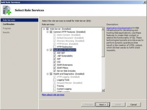 Select Role services