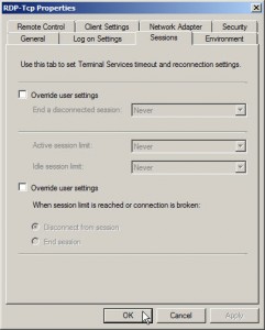 Timeout and Reconnection Settings