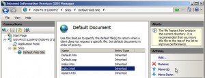 Specify Default Document