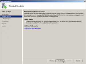 Introduction to Terminal Services