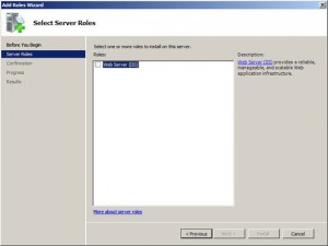 Select Server Roles