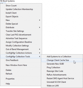 SCCM Right Click Tools - Change Client Cache Size