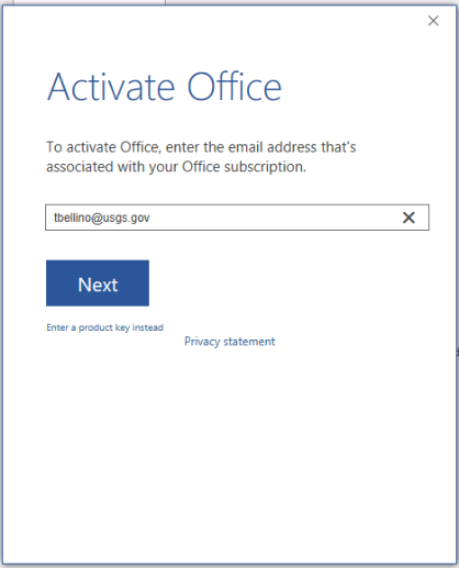 Activate Office