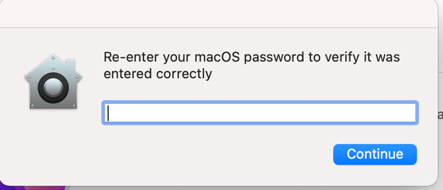 macOS password